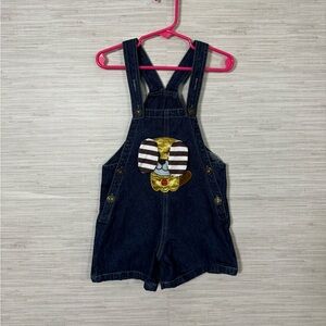 Kids Dog Patch Denim Overalls